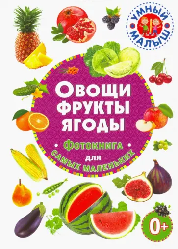 Овощи, фрукты, ягоды. Фотокнига для самых маленьких Овощи, фрукты, ягоды. Фотокнига для самых маленьких обложка книги