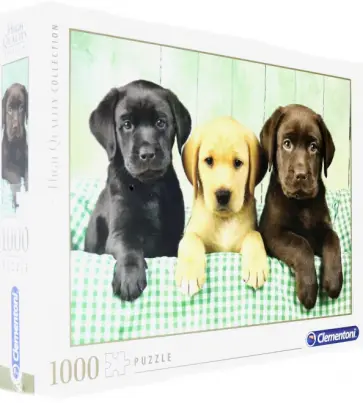 Пазл-1000 "Щенки лабрадора" (39279) обложка книги