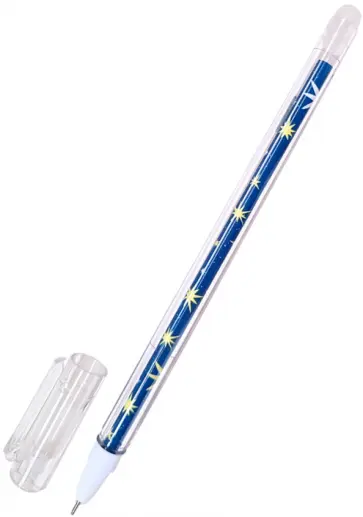 Ручка гелевая 0,5 мм, синяя со стираемыми чернилами "Синий" (BSGP002-03-case) обложка книги
