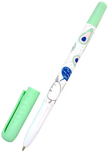 Ручка шариковая 0,7 мм, синяя "Bunny, салатовый" (BSBP004-04-case) обложка книги