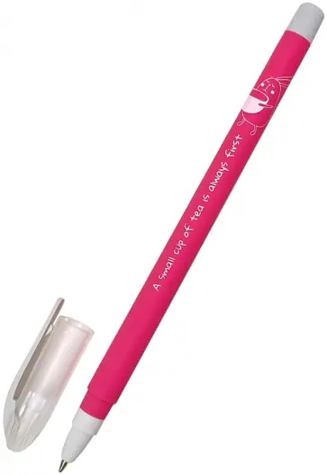 Ручка шариковая 0,7 мм, синяя "Bunny, малиновый (BSBP006-03-case) обложка книги