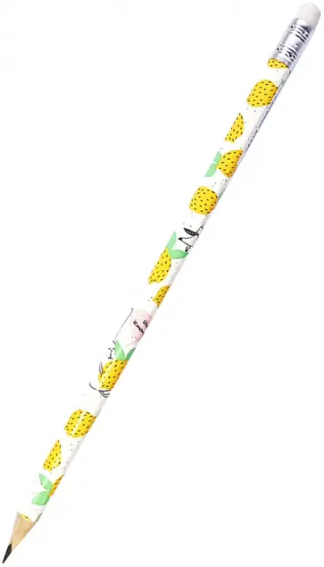 Карандаш чернографитный с ластиком "Лимон" (BSW001-01-case) обложка книги