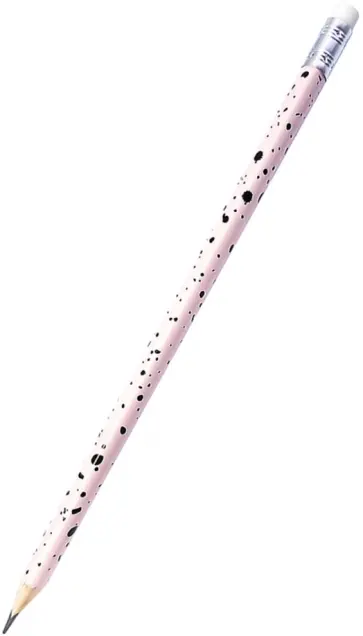 Карандаш чернографитный с ластиком "Точки" (BSW001-05-case) обложка книги