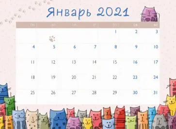 Разноцветные коты. Отрывной планер на магните на 2021 год обложка книги