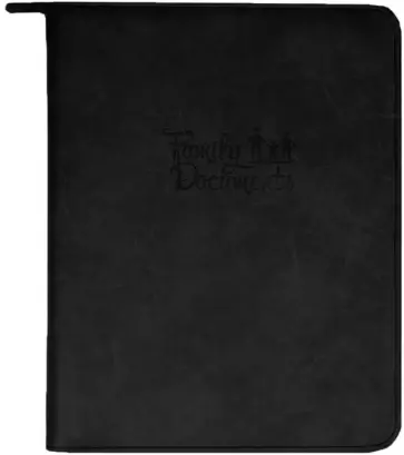 Папка-органайзер для семейных документов (А4, кожзам, черный) (52908) обложка книги