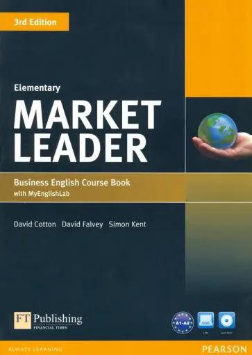 Cotton, Falvey - Market Leader. 3rd Edition. Elementary. Coursebook with MyEnglishLab (+DVD) обложка книги