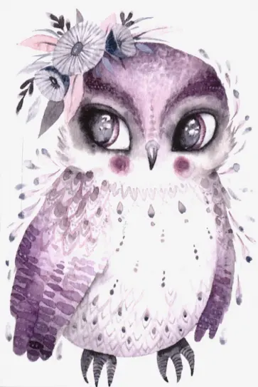 Обложка для паспорта "Мечтательная сова" обложка книги