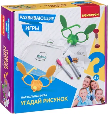 Игра настольная развивающая "Угадай рисунок" (ВВ4468) обложка книги