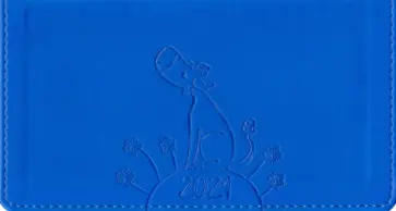 Еженедельник датированный на 2021 год "Bull" (64 листа, 160х90 мм, синий) (I953emb/blue) обложка книги