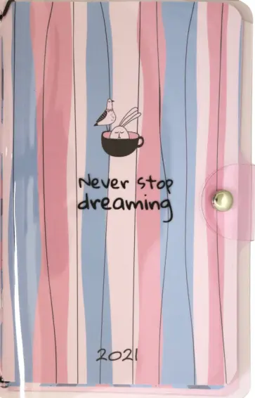 Планер на 2021 год 32 листа, 11*18, Bunny, пластиковая обложка (N2179) обложка книги