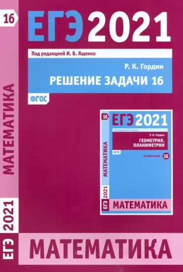 Рафаил Гордин - ЕГЭ 2021 Математика. Решение задачи 16 (профильный уровень) обложка книги