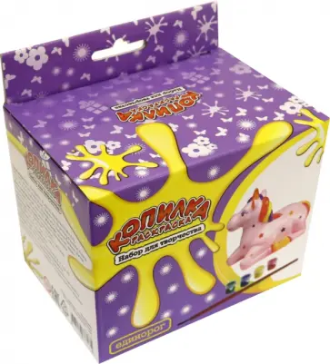 Набор для творчества. Копилка-раскраска "Единорог" (DIY085) обложка книги