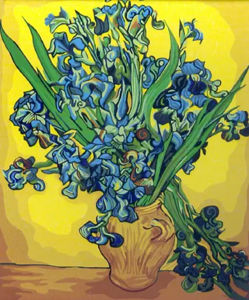 Рисование по дереву 40х50 "Ирисы" (FLA023) обложка книги