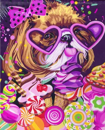 Рисование по дереву 40х50 "Сладкоежка" (FLA031) обложка книги