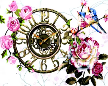 Рисование по дереву 40х50 "Часы" (FLA048) обложка книги