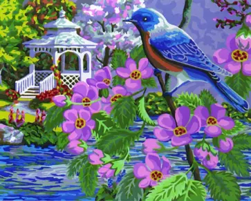 Рисование по дереву 40х50 "Синяя птица" (FLA050) обложка книги