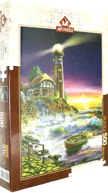 Пазл-500 "Закат у маяка" (4210) обложка книги
