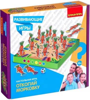 Игра развивающая «Откопай морковку» (ВВ4473) обложка книги