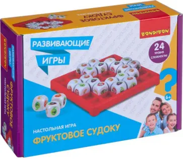 Игра развивающая настольная «Фруктовое судоку» (ВВ4513) обложка книги