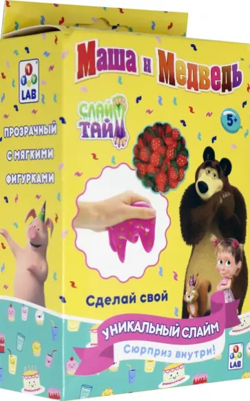 Слайм тайм Набор "Маша и Медведь" (Т16609) обложка книги