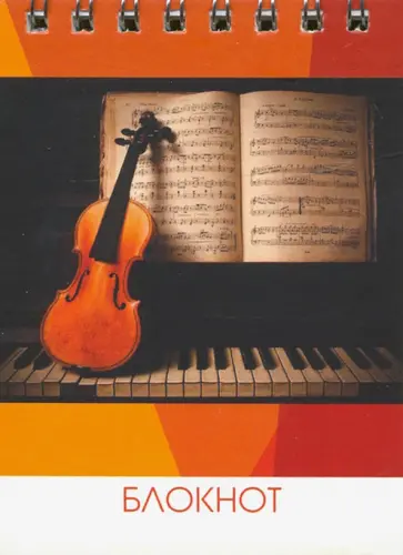 Блокнот "Скрипка на клавиатуре" (25 листов, А7, пружина) (ИДП20-09) Блокнот "Скрипка на клавиатуре" (25 листов, А7, пружина) (ИДП20-09) обложка книги