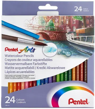 Карандаши акварельные 24 цвета "Water Colour pencils" (CB9-24) Карандаши акварельные 24 цвета "Water Colour pencils" (CB9-24) обложка книги