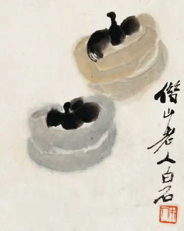 Тетрадь 24 листа, линейка "Полное благополучие. Ци Байши" обложка книги