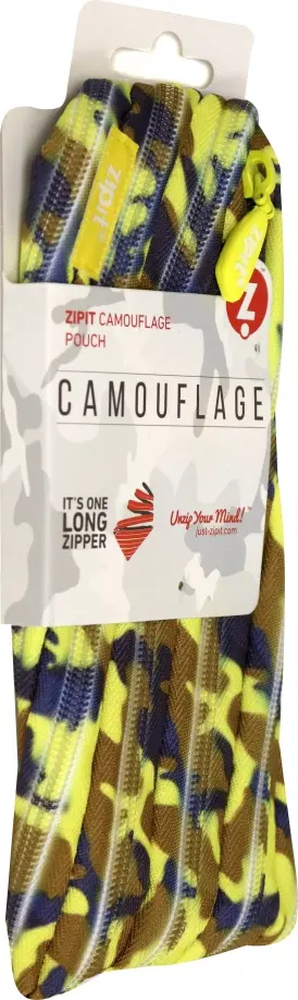 Пенал на 1 молнии, желтый, камуфляж "Camo" (ZT-CG-YW) обложка книги