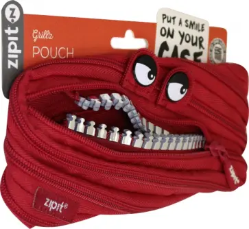 Пенал на 1 молнии, красный "Grillz Monster" (ZTM-GR-RI) обложка книги