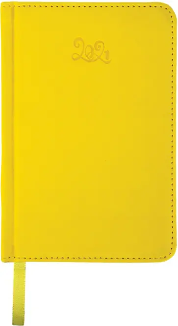 Ежедневник датированный на 2021 год (168 листов, А6), Rainbow желтый (111433) обложка книги