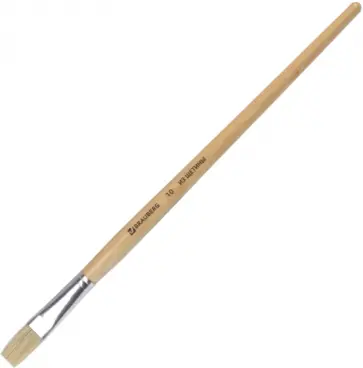 Кисть щетина №10, плоская (200203) обложка книги