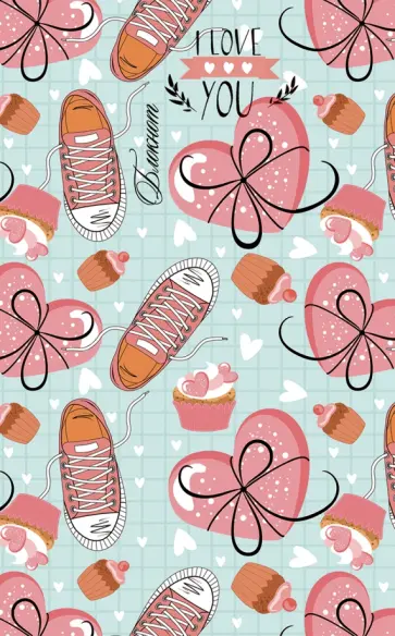 Блокнот 96 листов, А6 "СЕРДЕЧКИ И ПОДАРКИ" (96-1816) обложка книги