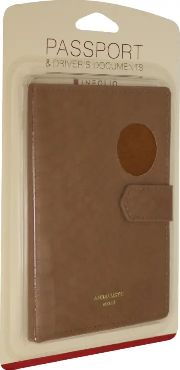 Обложка для паспорта Animalistic (IPC052/brown) обложка книги