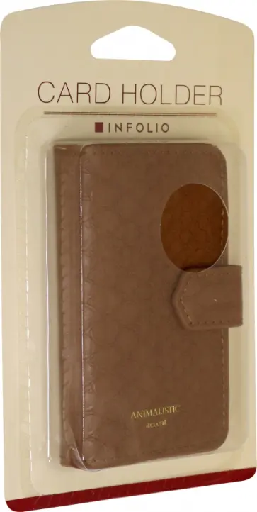 Визитница на 1 окно 77х105 см "Animalistic" (IVZ052/brown) обложка книги