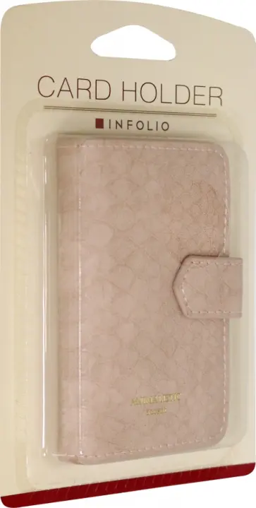 Визитница на 1 окно 77х105 мм "Animalistic" (IVZ052/pink) обложка книги