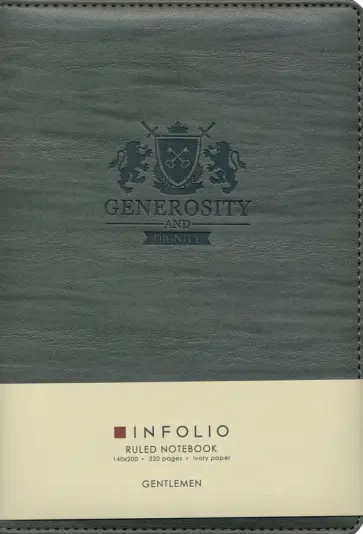 Ежедневник недатированный 160 листов, А5 "Gentlemen, серый" твердый с поролоном (I911/grey) обложка книги