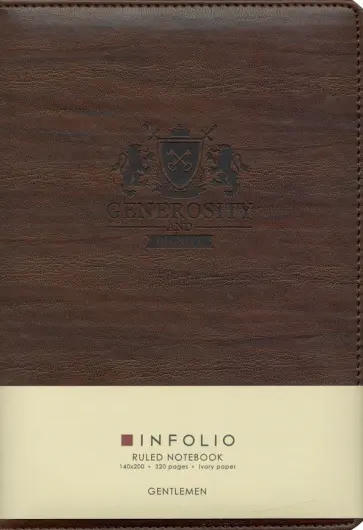 Ежедневник недатированный 160 листов, А5 "Gentlemen, коричневый" твердый с поролоном (I911/brown) обложка книги