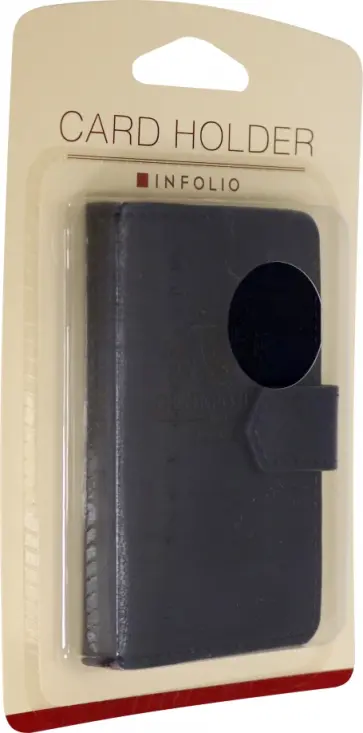 Визитница на 1 окно 77х105 мм "Gentlemen" (IVZ055/blue) обложка книги