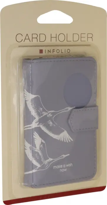 Визитница на 1 окно 77х105 мм "Wish" (IVZ059/blue) обложка книги