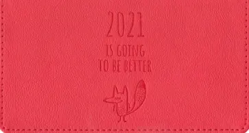 Еженедельник датированный на 2021 год (64 листа, 16х9 см), красный, интегральный (I951emb/red) обложка книги