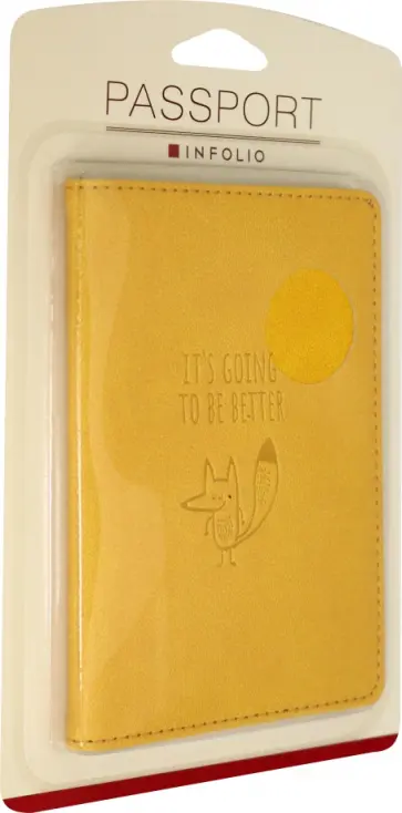 Обложка для паспорта "Foxy" (IPC053/orange) обложка книги