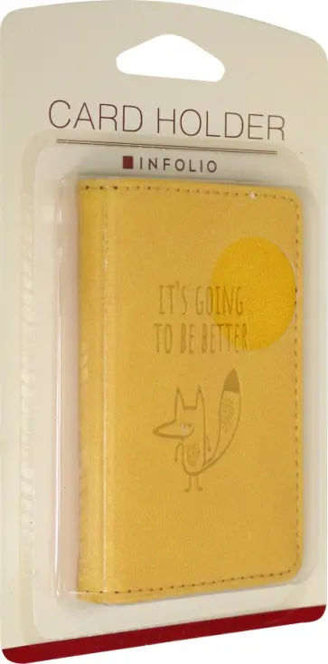 Визитница на 1 окно 77х105 мм "Foxy" (IVZ053/orange) обложка книги