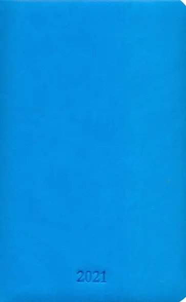 Еженедельник датированный на 2021 год 64 листа, 13*20,5 см, морской (AZ1076emb/teal) обложка книги