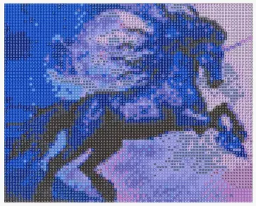 Алмазная мозаика "КОНЬ-1" 25х30 см (M-11486) обложка книги