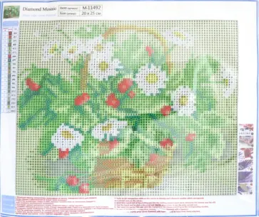 Алмазная мозаика "РОМАШКИ", 20х25 см (M-11492) обложка книги