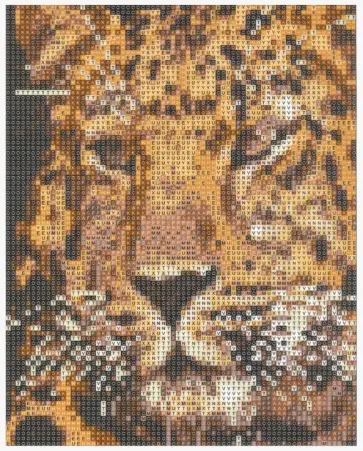 Алмазная мозаика "ГЕПАРД" 25х30 см (M-11495) обложка книги