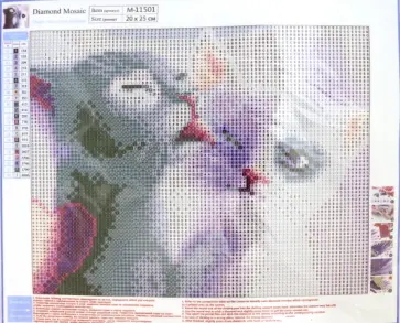 Алмазная мозаика "КОШАЧЬЯ ЛЮБОВЬ", 20х25 см (M-11501) обложка книги