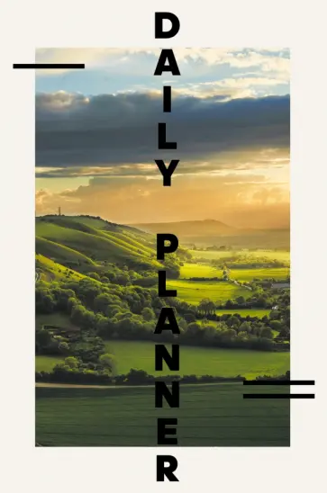 Ежедневник полудатированный 192 листа, А5 "Ландшафт" (ЕЖЛ21519203) обложка книги