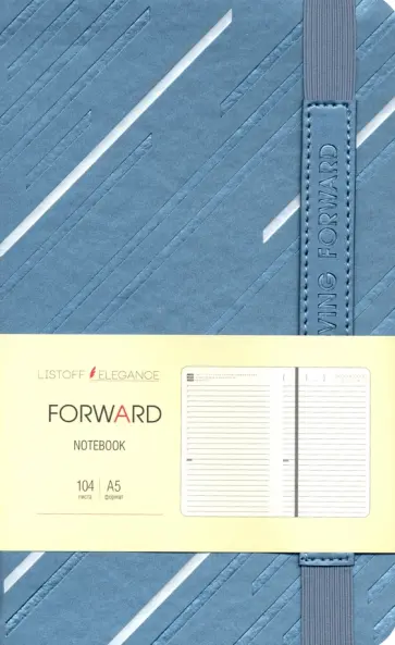 Ежедневник недатированный (104 листа, А5), FORWARD, стальной (ЕКФФ52010403) обложка книги