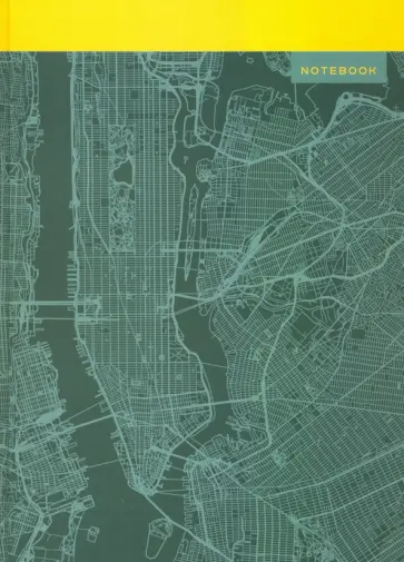 Книга для записей 100 листов, А4 "Карта города" (КЗ41003031) обложка книги